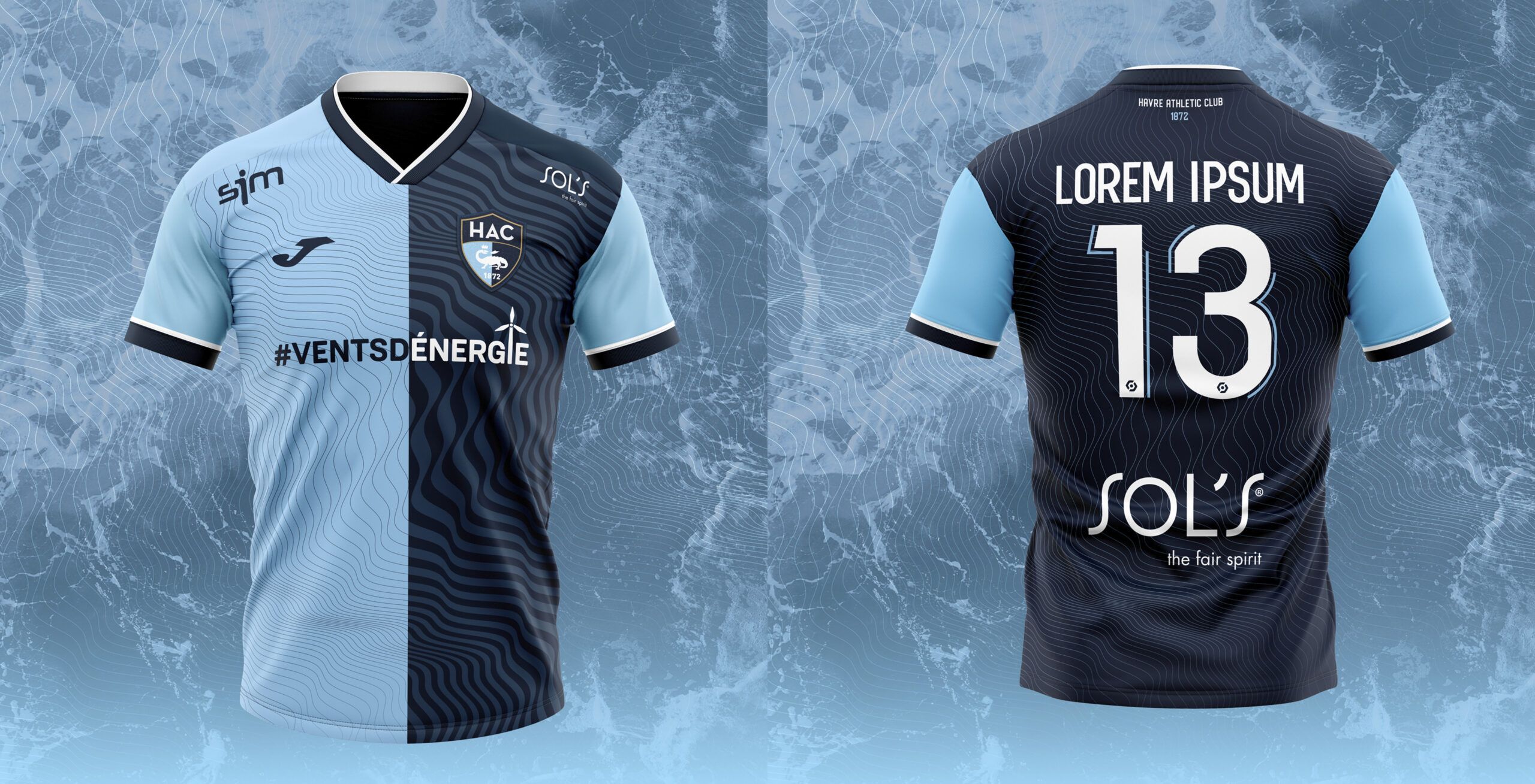 Design des maillots HAC FOOTBALL