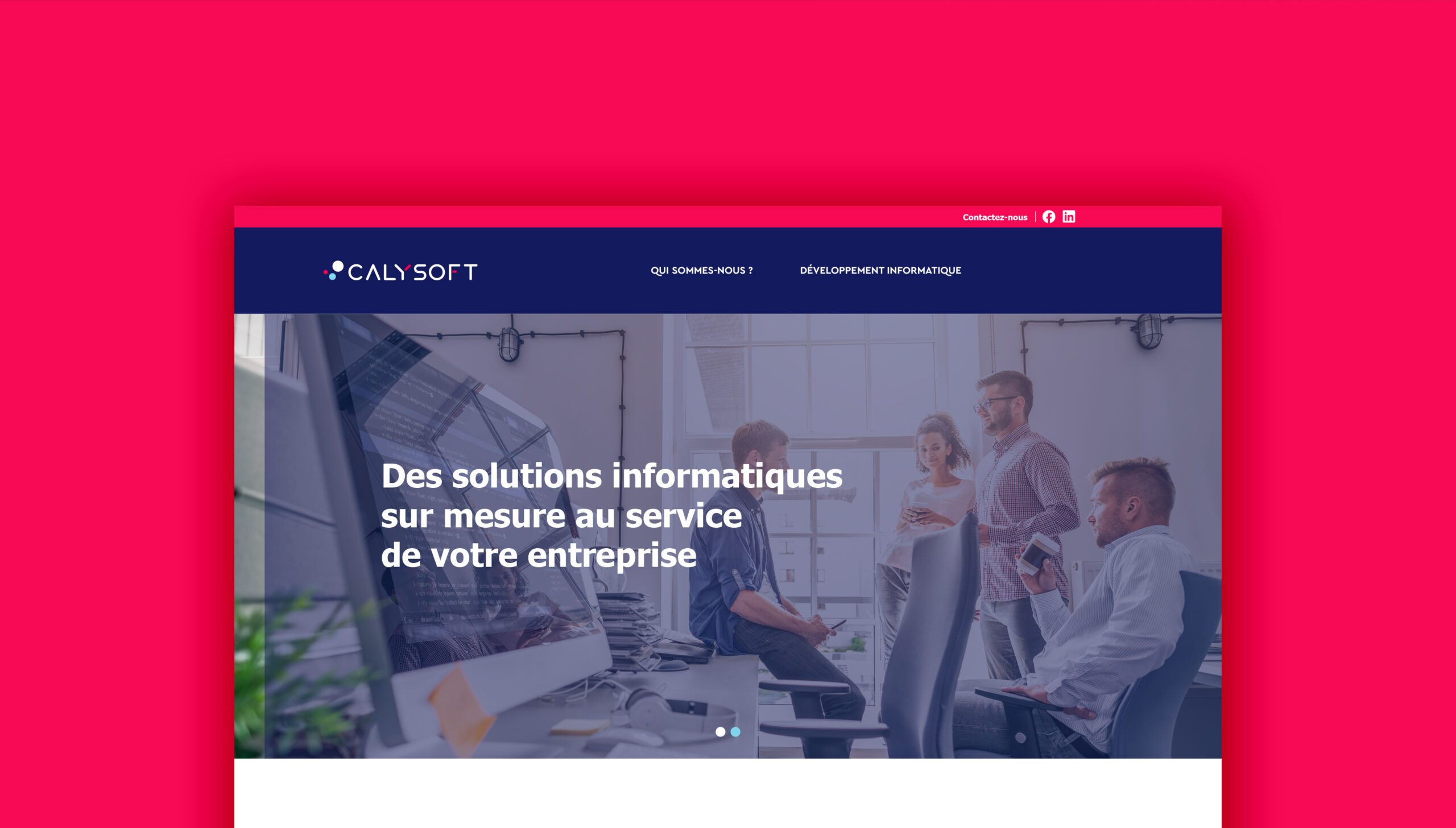 Création site internet Calysoft