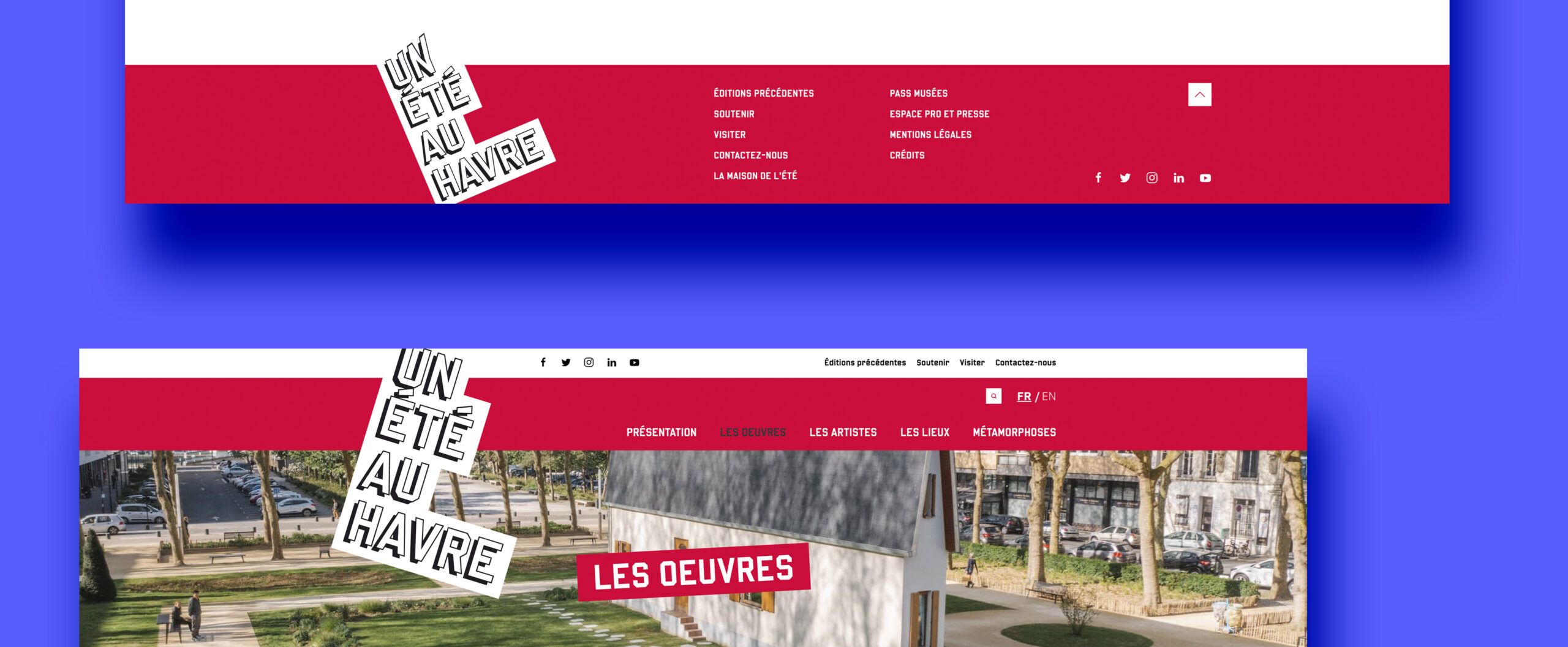 Refonte du site internet Un Été Au Havre