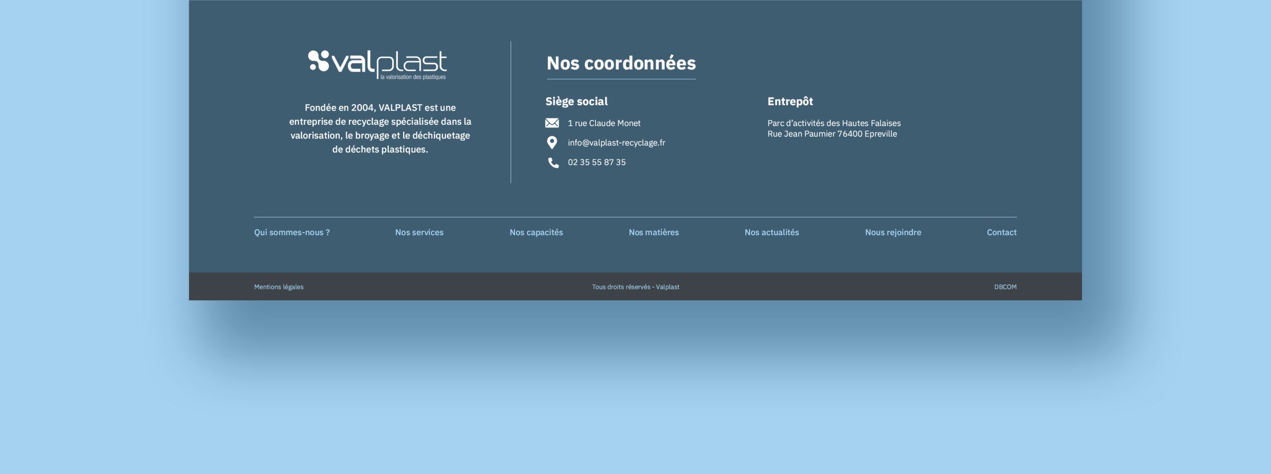 Refonte du site internet Valplast