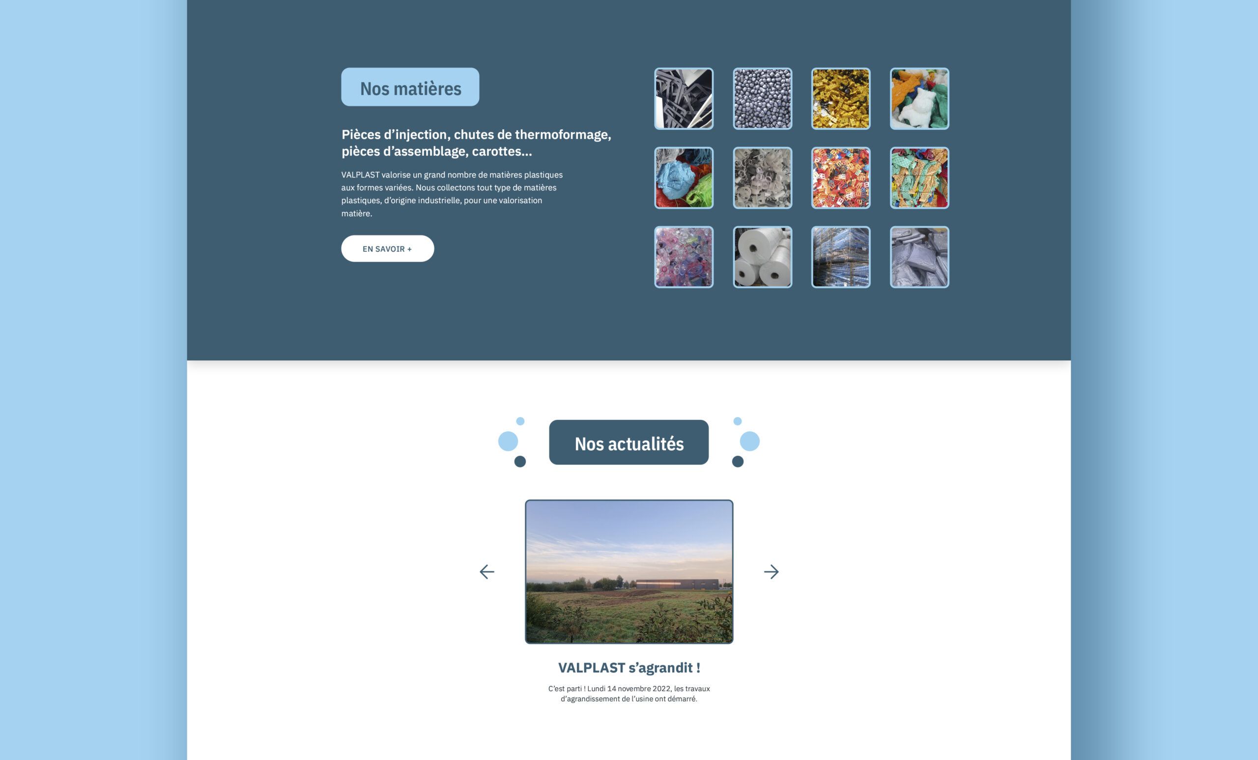 Refonte du site internet Valplast