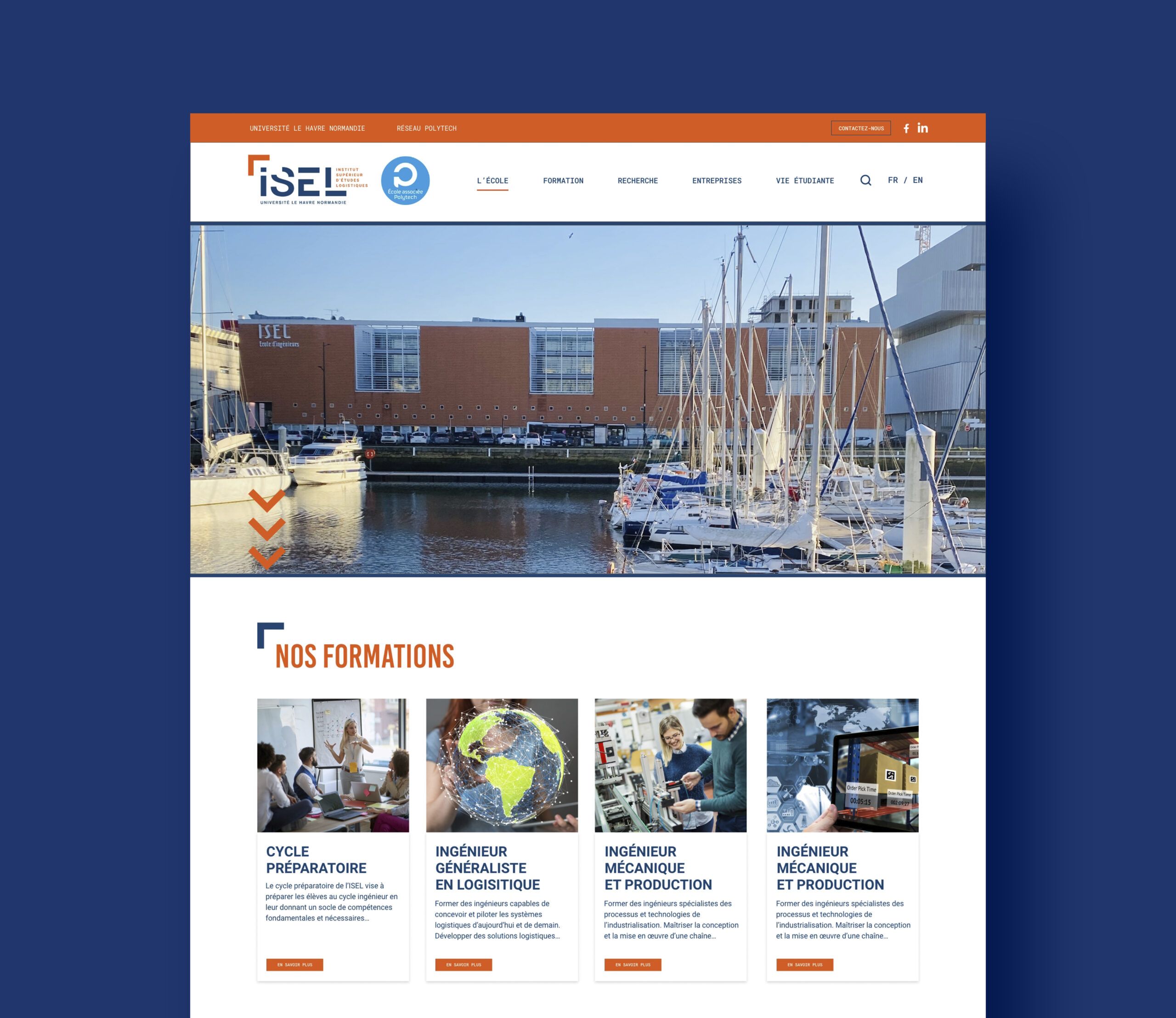 Création du site internet ISEL