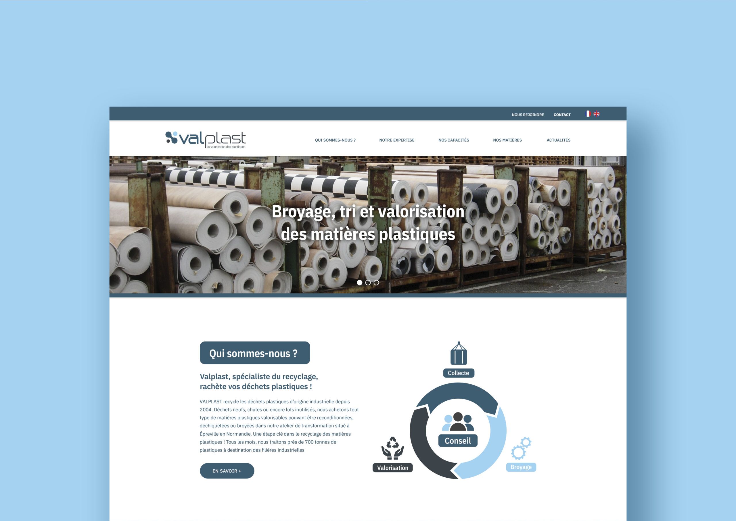 Refonte du site internet Valplast