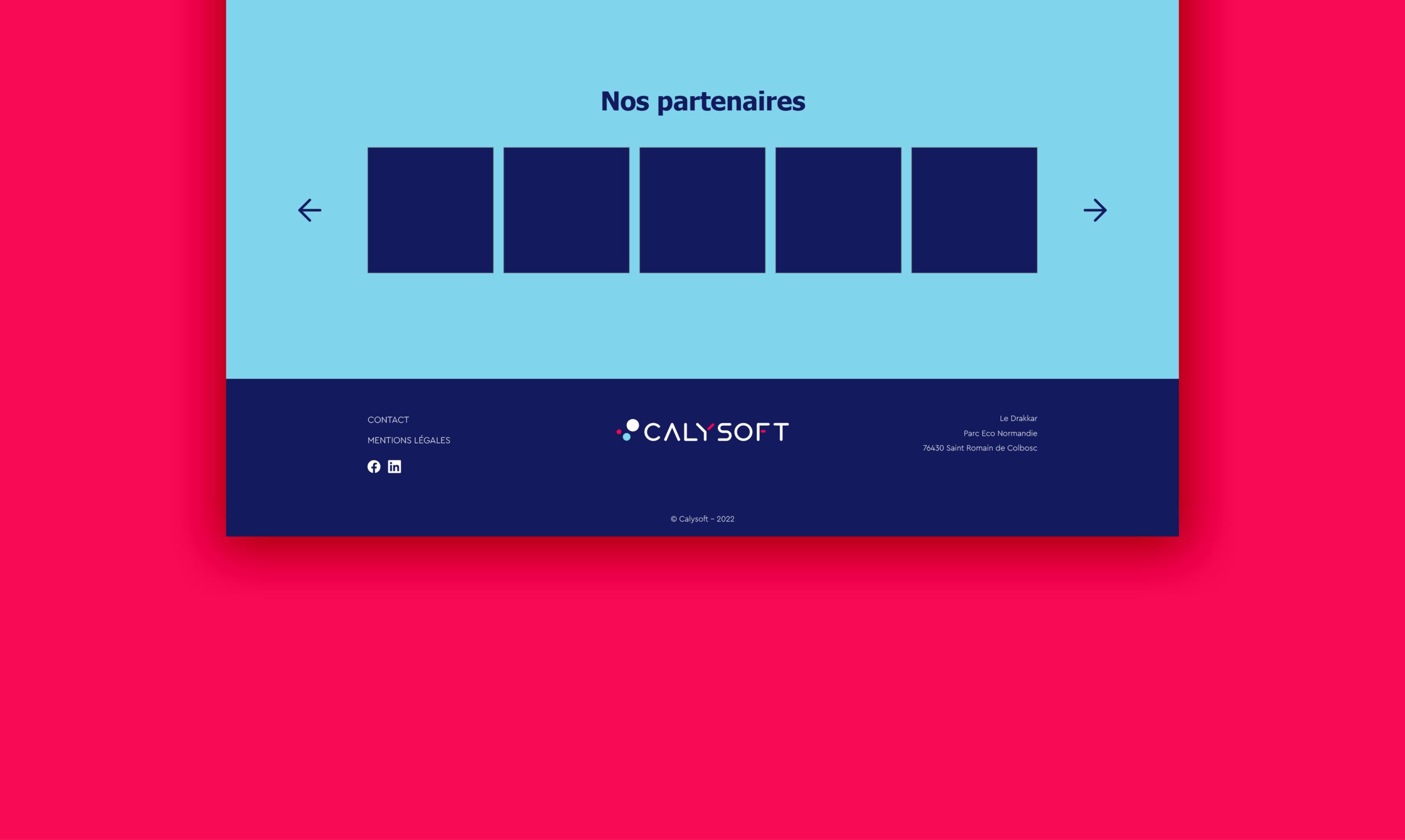 Création site internet Calysoft