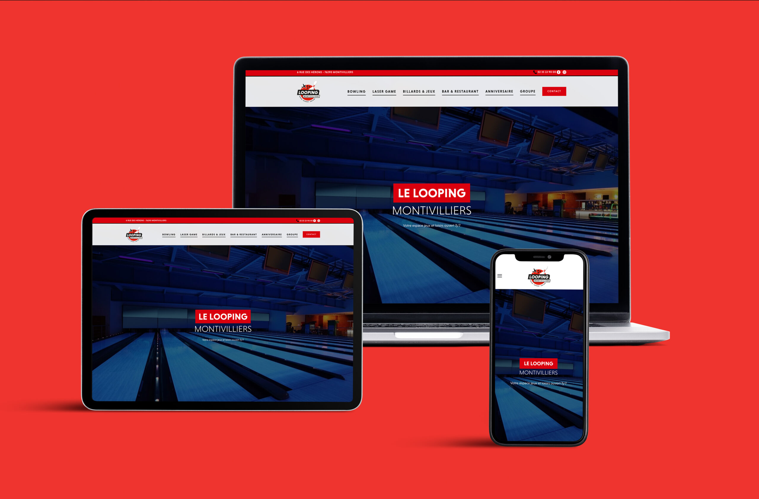 Refonte du site internet Le Looping Montivilliers