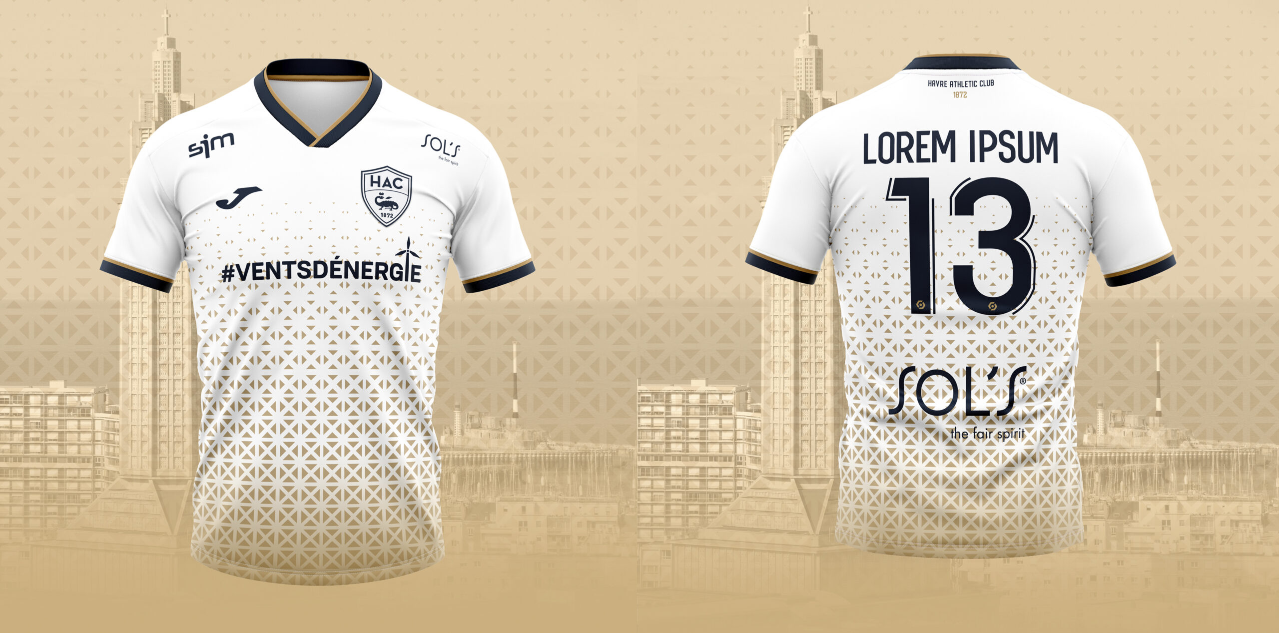 Design des maillots HAC FOOTBALL