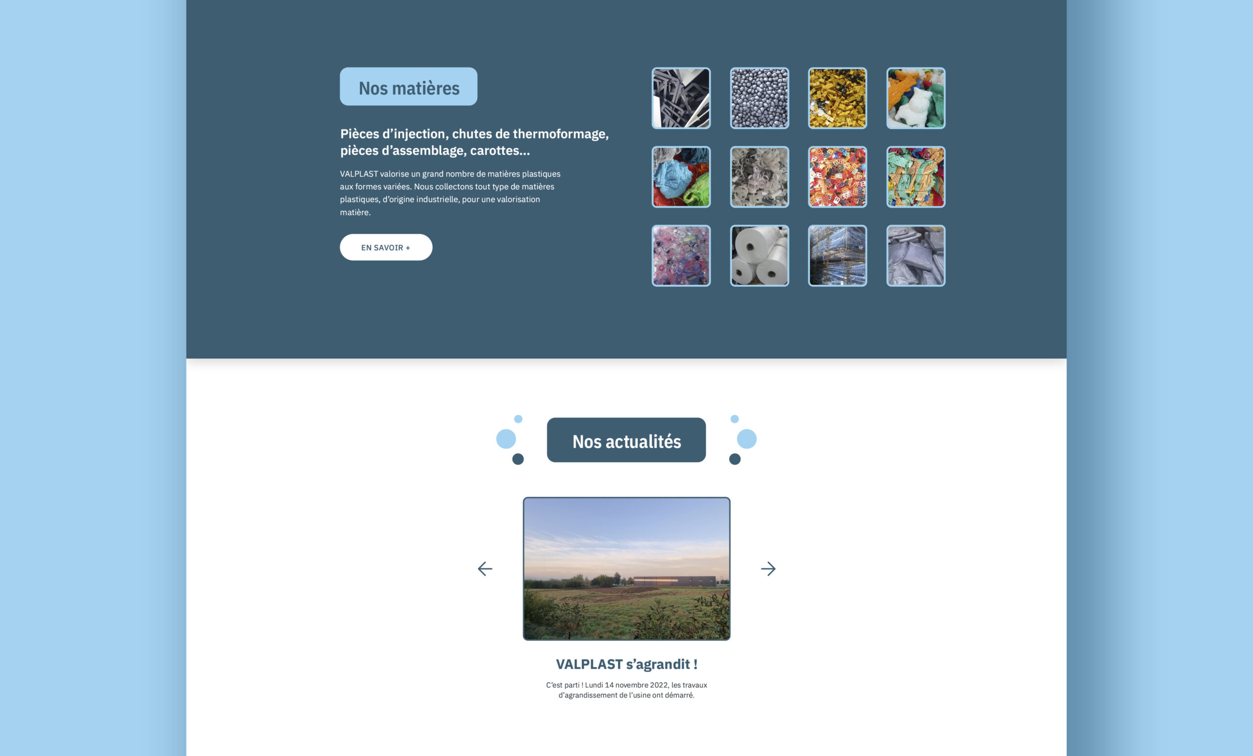 Refonte du site internet Valplast
